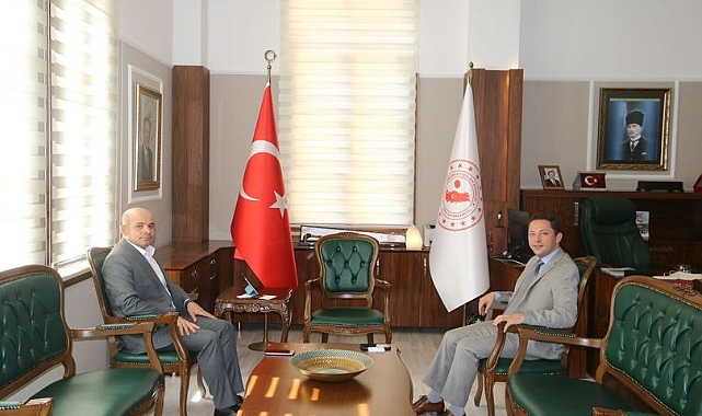 Çan Kaymakamı Dr. Emre Nebioğlu'ndan Biga Kaymakamı Ercan Kayabaşı'na ziyaret