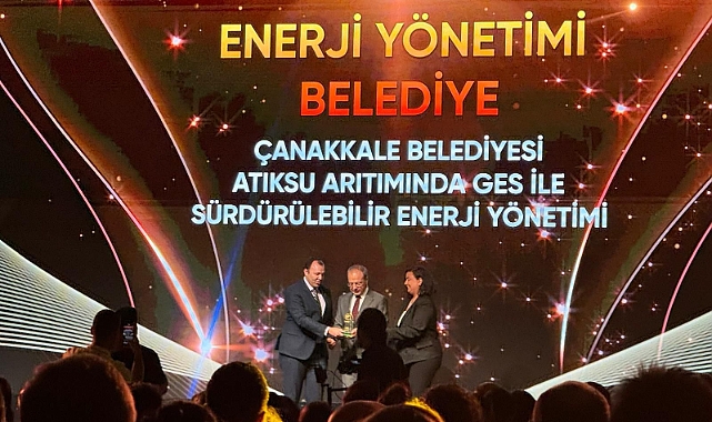 Çanakkale Belediyesi GES Projesi ile Sürdürülebilir İş Ödülü kazandı