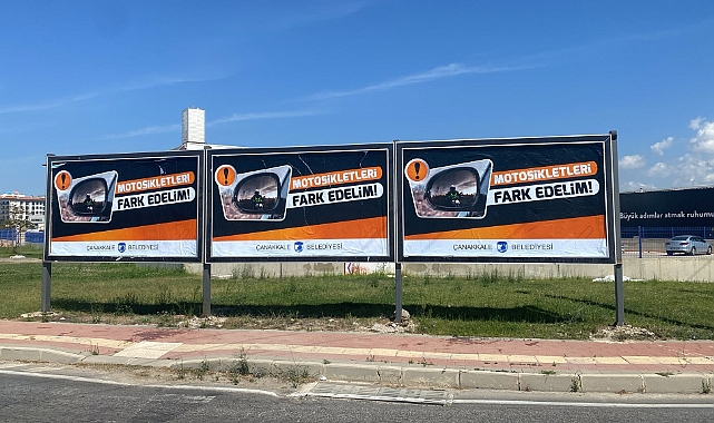 Çanakkale Belediyesi'nden "Motosikletleri Fark Edelim” uyarısı