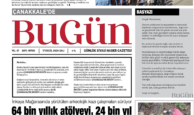 Çanakkale'de BuGün okuruyla buluşuyor