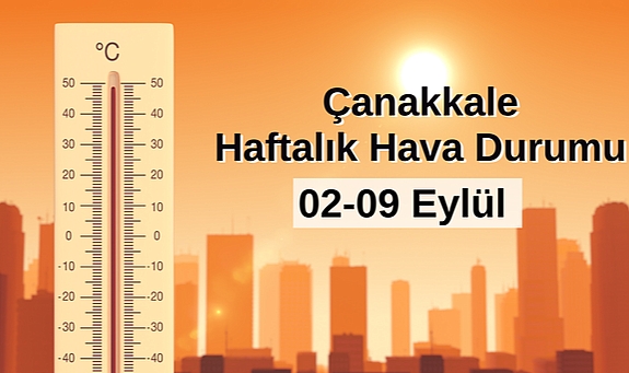 Çanakkale'de haftalık hava durumu