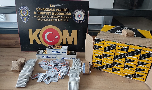 Çanakkale'de kaçakçılık operasyonu