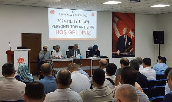 Çanakkale İl Müftülüğü, Eylül Ayı Personel Toplantısı gerçekleşti