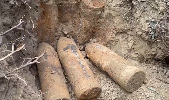 Çanakkale Tarihi Alan’da 109 yıllık top mermileri