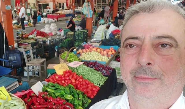 CHP İl Genel Meclisi Üyesi Sadık Göğüsgeren Bayramiç Pazarını gezdi