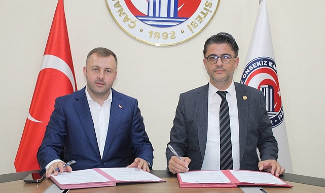 ÇOMÜ Hastanesi ile Ezine Belediyesi arasında iş birliği