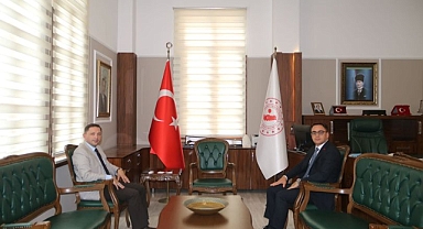 Eceabat Kaymakamı Murat Çiçek'ten Biga Kaymakamı Ercan Kayabaşı'na ziyaret