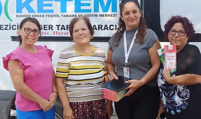 Eceabat’ta kanser tarama çalışmaları