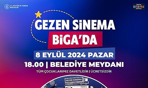 Gezen sinema, Biga’da ücretsiz çocuk etkinliği düzenleyecek