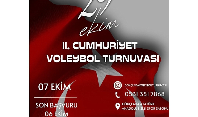 Gökçeada'da ‘Geleneksel Voleybol Turnuvası’ başlıyor