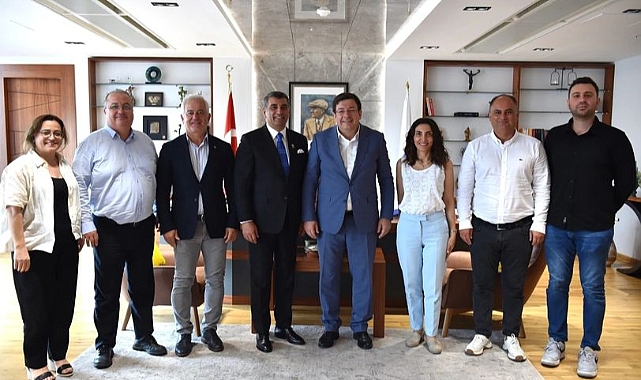 Güneşhan, Belediye Başkanı Muharrem Erkek’i ziyaret etti