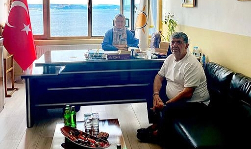 Halil Ertuğrul’dan AK Parti Merkez İlçe Başkanı Aynur Tuna Yavaş’a iade-i ziyaret