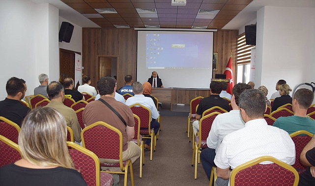 Kaymakam Emre Nebioğlu Başkanlığında 2024-2025 Eğitim Öğretim yılı okul güvenliği toplantısı yapıldı