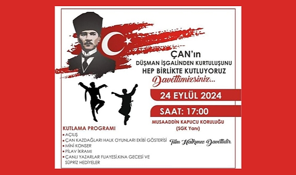 Kepez'de Çan’ın kurtuluşu kutlanacak
