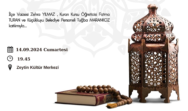 Küçükkuyu Belediyesi'nden kadınlara özel Mevlid Kandili programı