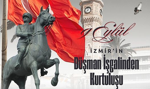 Lapseki Belediyesi'nden İzmir'in kurtuluş yıl dönümü mesajı