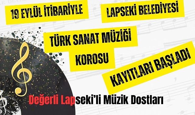 Lapseki'de Türk Sanat Müziği Korosu çalışmalara başladı