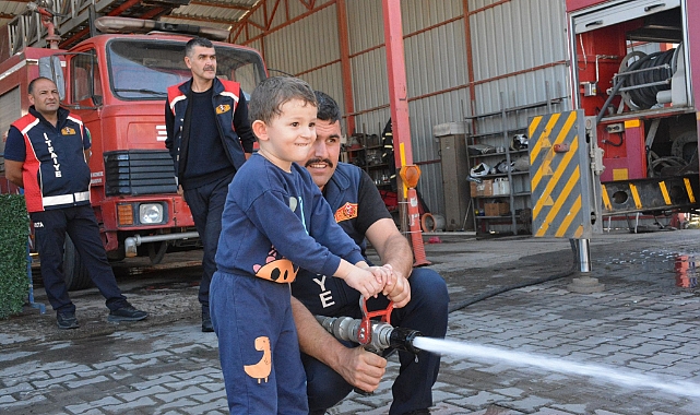 Sevgi Bahçesi Kreş öğrencilerinden İtfaiye Müdürlüğüne ziyaret