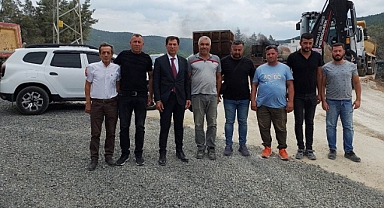 Sezgin, yol yapım çalışmalarını inceledi