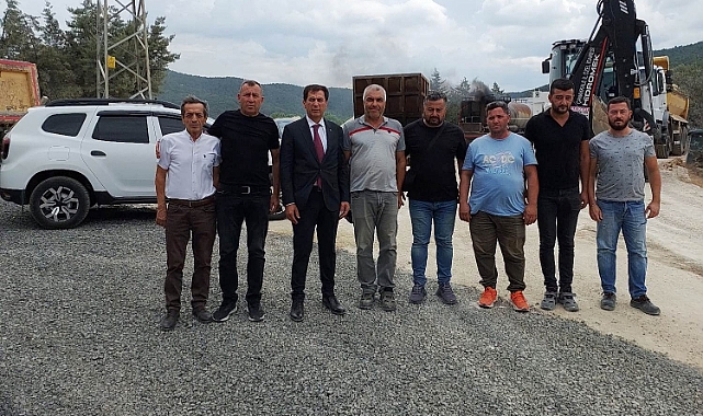 Sezgin, yol yapım çalışmalarını inceledi