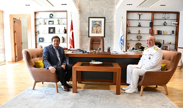 Tümamiral Sözbir'den Başkan Erkek'e ziyaret