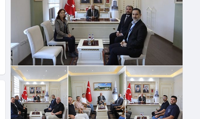Vali Toraman ziyaretçilerini ağırladı