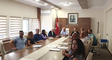 Yahya Göztepe, Çanakkale İl Müdürlüğü'nde toplantıya katıldı