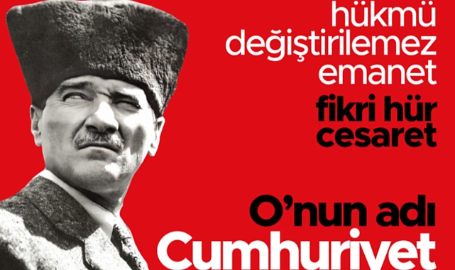 Başkan Erkek'ten 29 Ekim mesajı