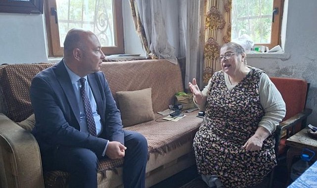 Başkan Göztepe, Marika Teyze'yi ziyaret etti
