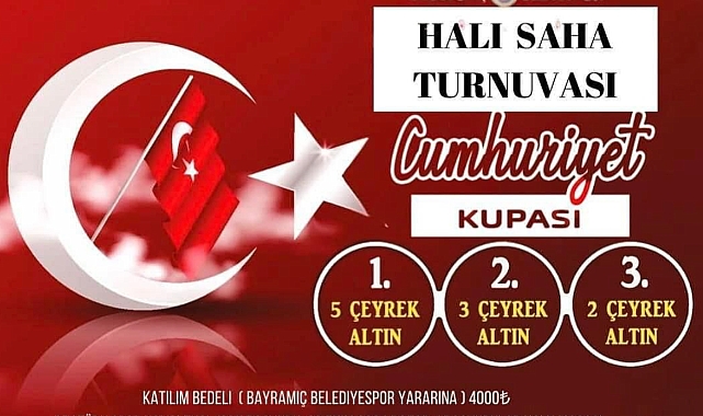 Bayramiç Belediyesi’nden ‘’Cumhuriyet Kupası Halı Saha Turnuvası’’
