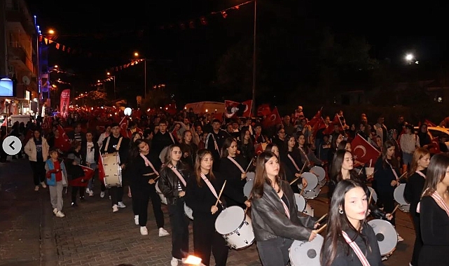 Bayramiç’te fener alayı