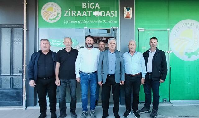 Biga'da Sivil Toplum Kuruluşlarından çiftçilere destek ziyareti