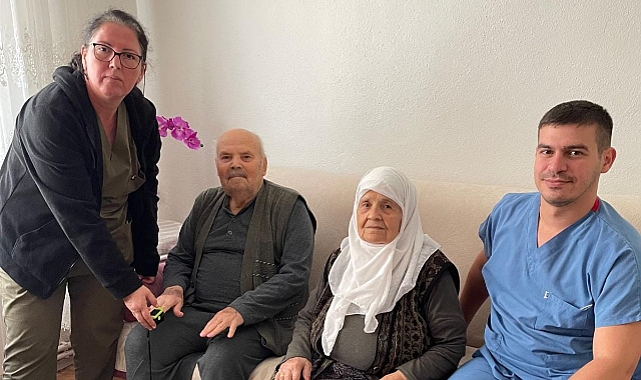 Biga'da yaşlılara ziyaret
