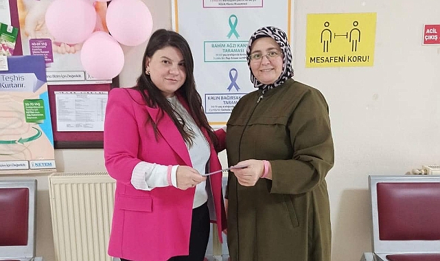 Biga İlçe Sağlık Müdürlüğü'nden meme kanseri farkındalık ayı etkinliği
