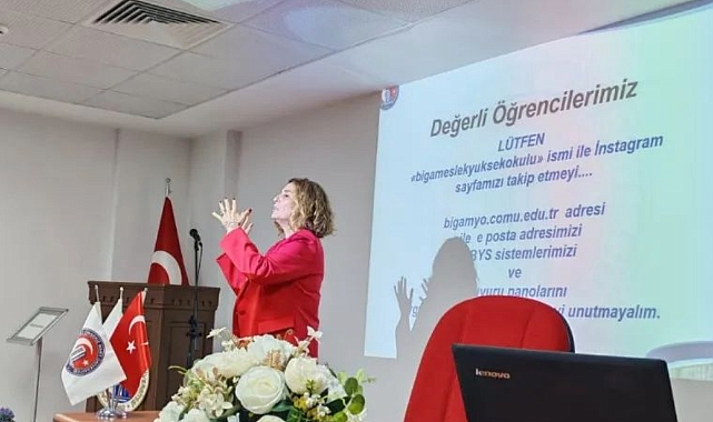 Biga Meslek Yüksekokulu’nda oryantasyon eğitimi verildi