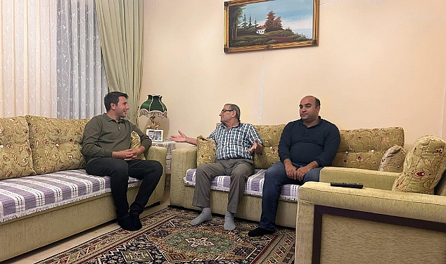 Bozcaada Kaymakamı Haydaroğlu'ndan vatandaş ziyareti