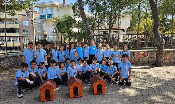 Çan Cumhuriyet İlkokulu'nda Hayvanları Koruma Günü etkinliği