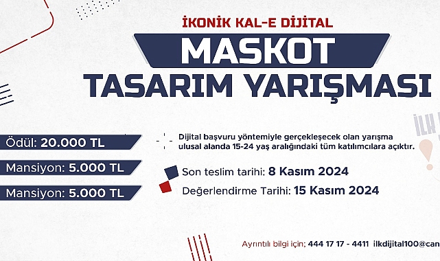 Çanakkale Belediyesi'nden Kal-e Dijital Maskot Tasarımı yarışması başvuruları başladı