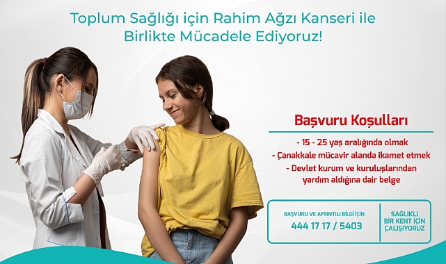 Çanakkale Belediyesi’nden ücretsiz HPV aşısı uygulaması