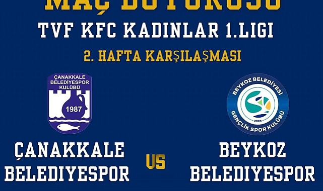 Çanakkale Belediyespor, Beykoz Belediyespor’u ağırlıyor