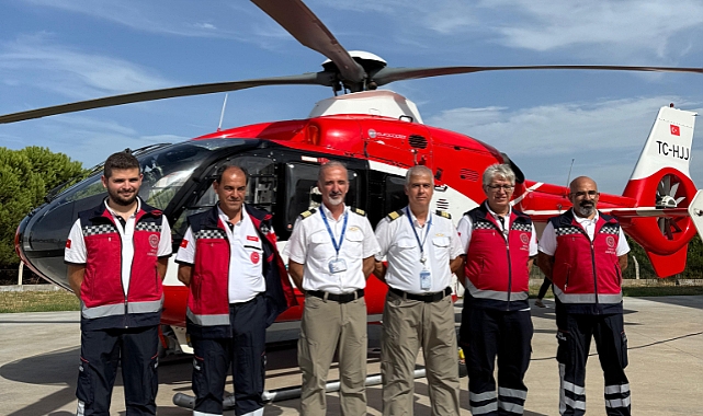 Çanakkale'de ambulans helikopter göreve başladı