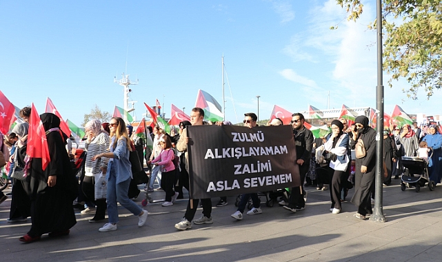 Çanakkale’de Filistin için “Sessiz Yürüyüş”
