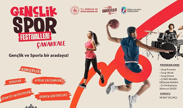 Çanakkale'de Gençlik ve Spor Festivali başlıyor