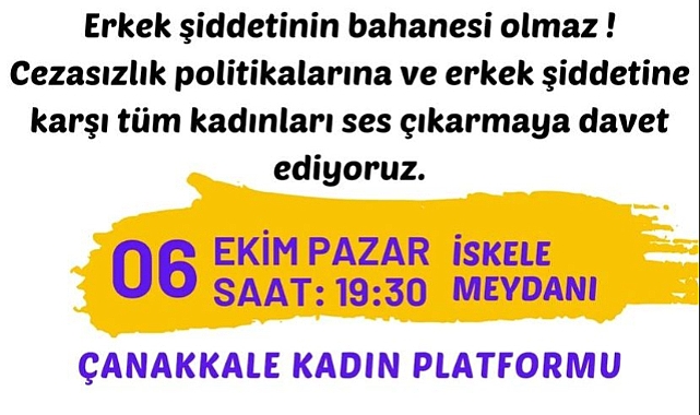 Çanakkale'de kadınlar, erkek şiddetine karşı ses yükseltecek