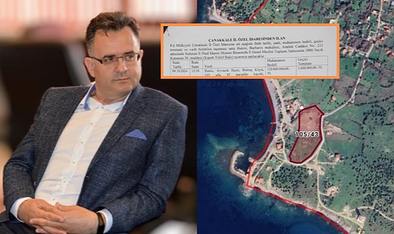 Çanakkale İl Özel İdaresi’nden Midilli manzaralı satılık arazi