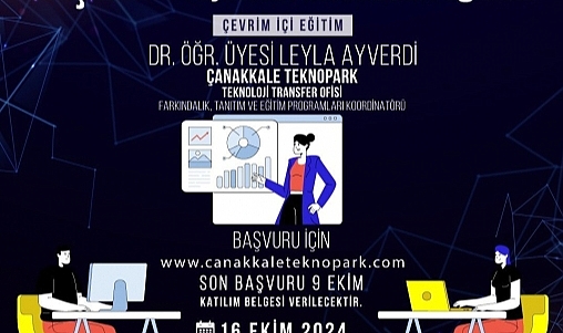 Çanakkale Teknopark'tan ‘TÜBİTAK 2209 Farkındalık Eğitimi’
