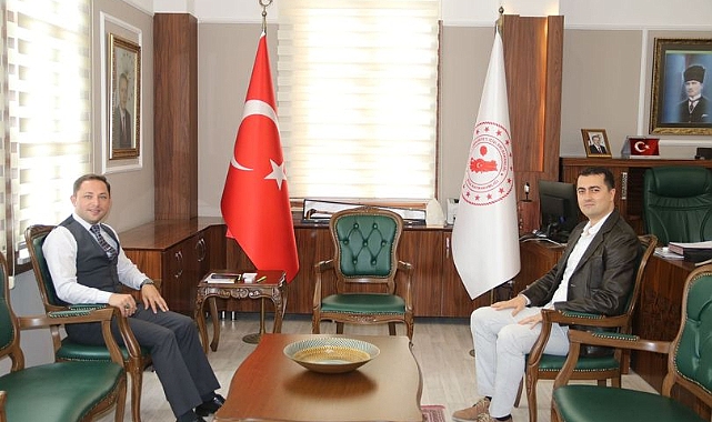 Cumhuriyet Savcısı Merdin'den Kaymakam Kayabaşı'ya ziyaret