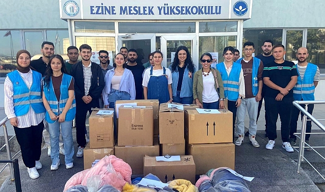 Ezine MYO'ya malzeme desteği