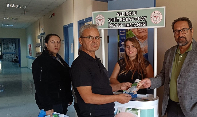 Gelibolu Şehit Koray Onay Devlet Hastanesi’nde stant kuruldu