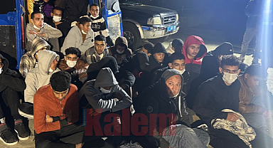 Gökçeada'da 27 Mısırlı ve 2 Filistinli kaçak göçmen yakalandı